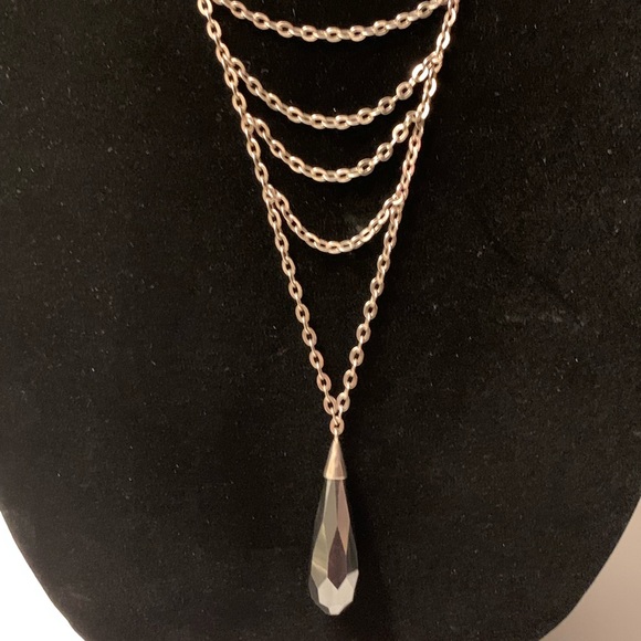 Silpada Hematite & Sterling Necklace! - Picture 1 of 6